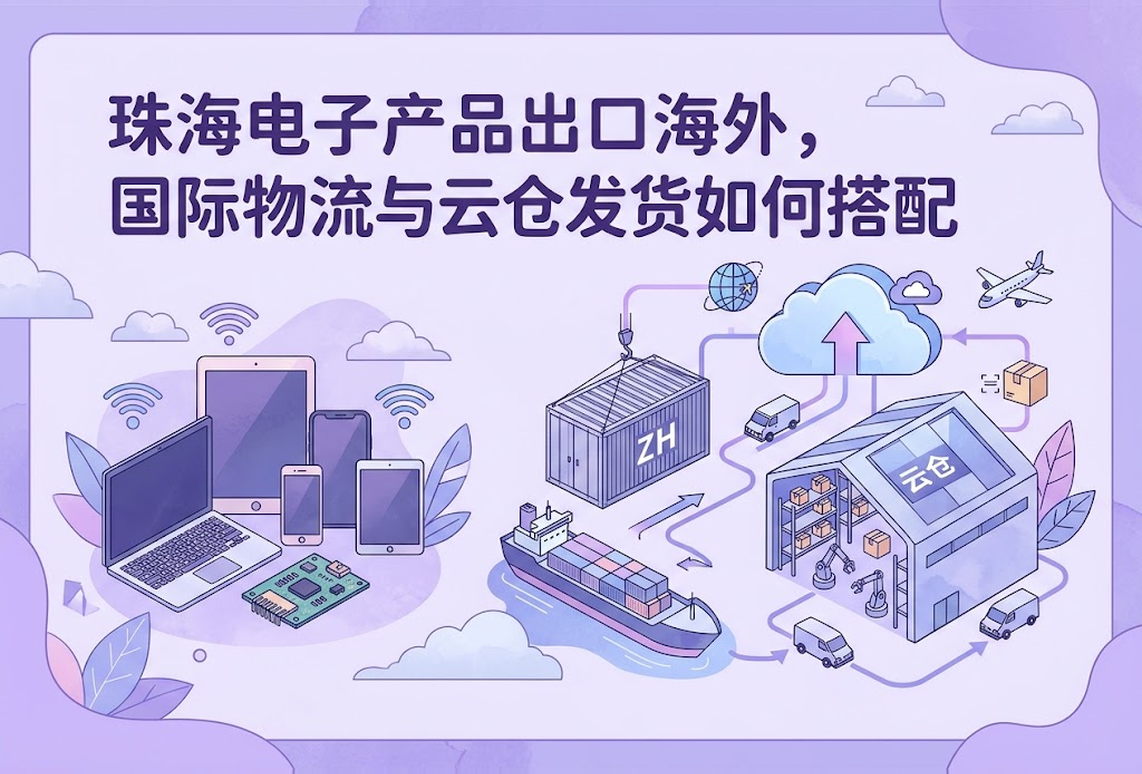 珠海电子产品出口海外,国际物流与云仓发货如何搭配