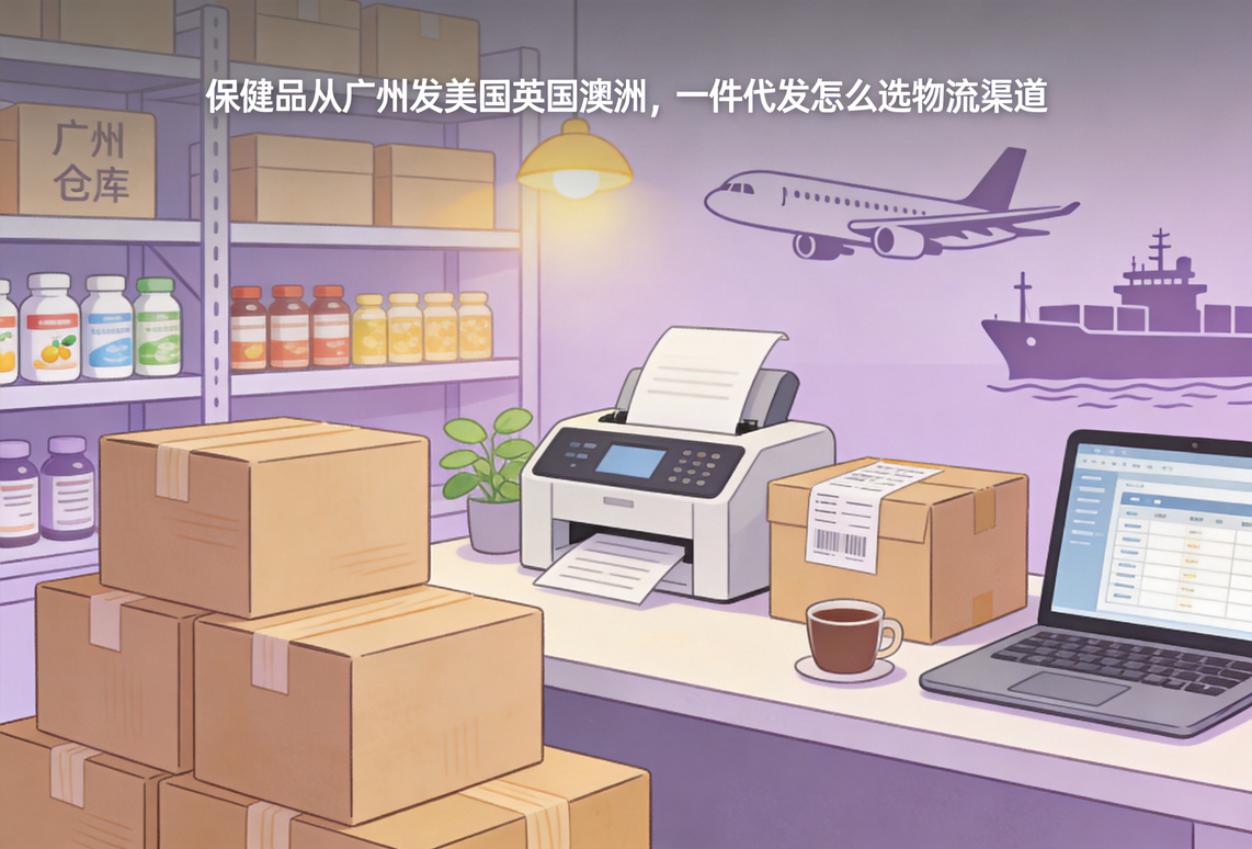 保健品从广州发美国英国澳洲,一件代发怎么选物流渠道